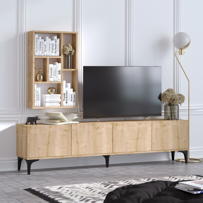 Comoda TV Turid - Sapphire Oak - 2 | YEO