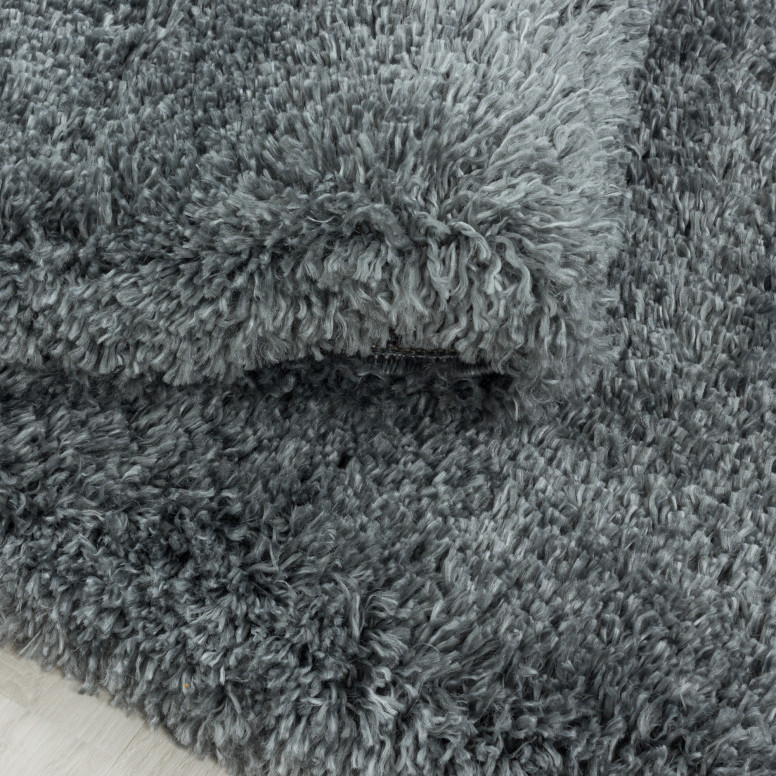 Covor Fluffy Gri Deschis 120x120 - 2 | YEO