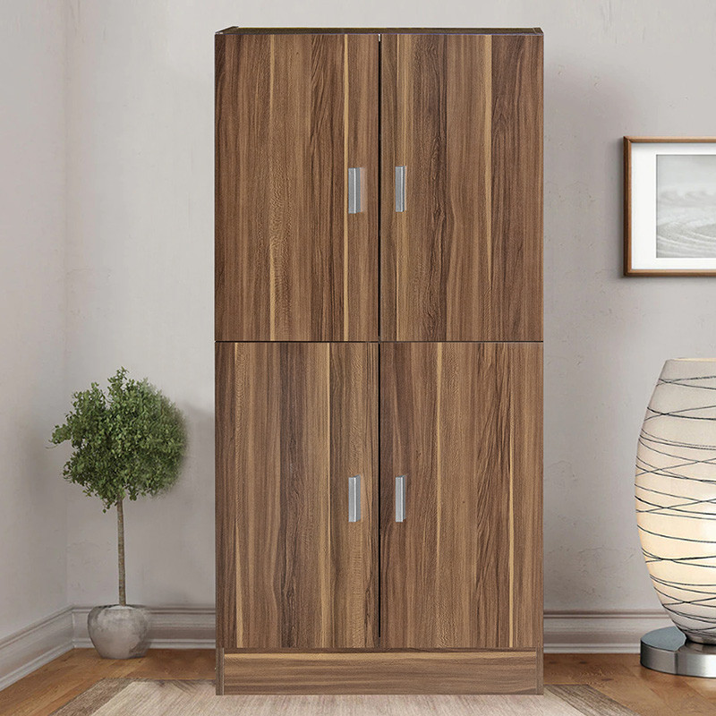 Dulap pantofi Felicity, culoarea nuc 60x32x127cm - 2 | YEO