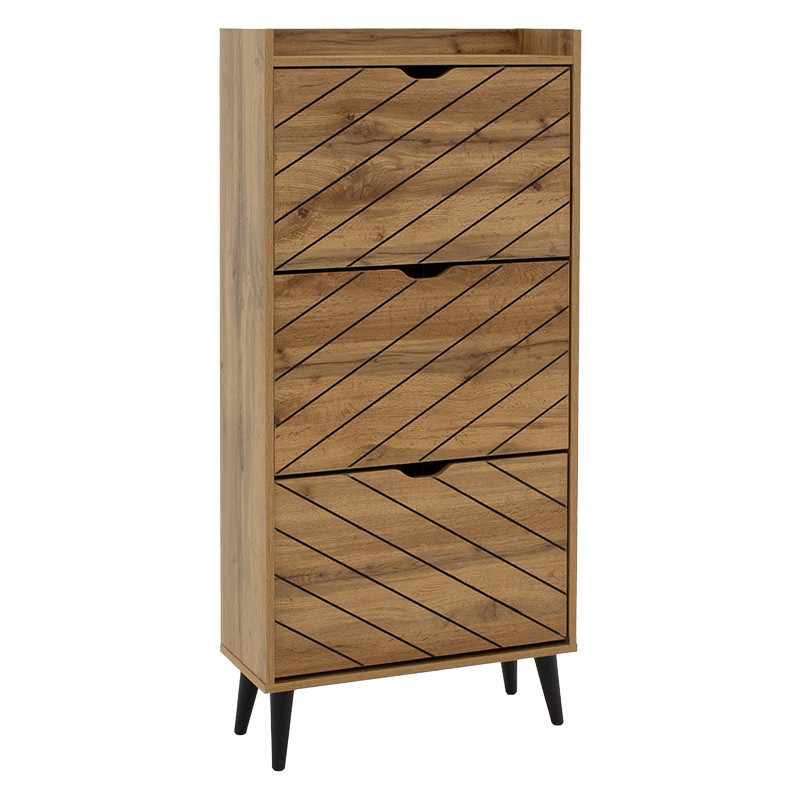 Dulap Pantofi Model Boone, Stejar sonoma, 60x23.8x131.6 cm