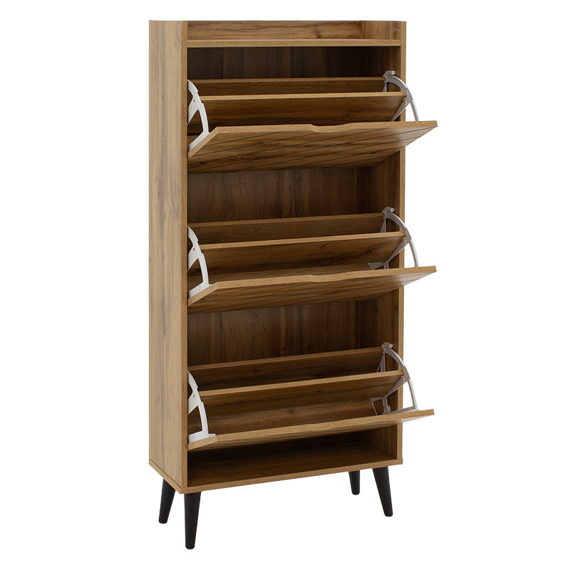Dulap Pantofi Model Boone, Stejar sonoma, 60x23.8x131.6 cm - 1 | YEO