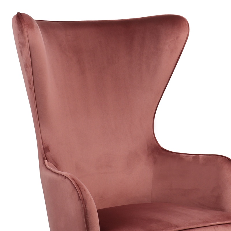 Fotoliu Model Byfon, Rose/Natur, 76x83x117 cm - 4 | YEO