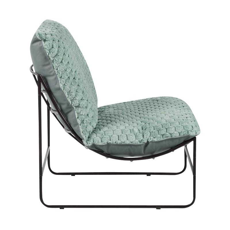 Fotoliu Model Chopie, Verde deschis/Negru, 77x90x83 cm - 2 | YEO