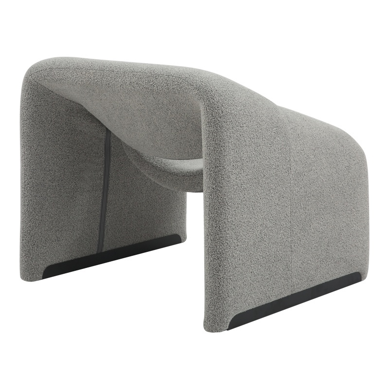 Fotoliu Model Clous, Gri deschis, 86x77x73.5 cm - 2 | YEO