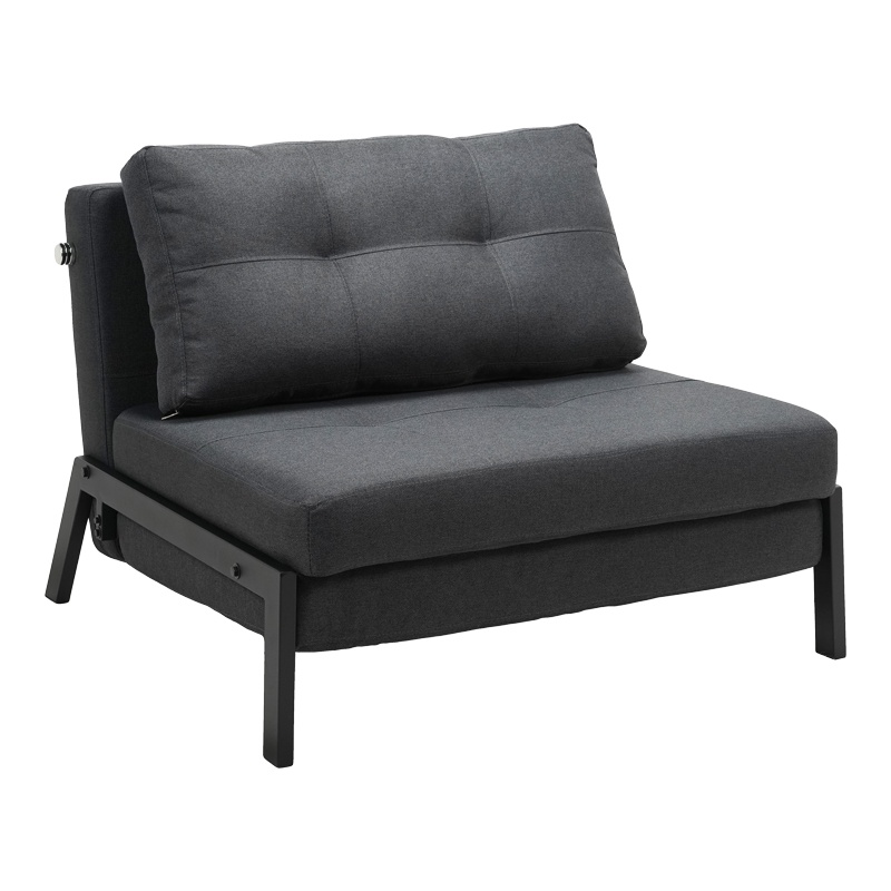 Fotoliu Model Fancy V1, Gri inchis, 95x98x70 cm