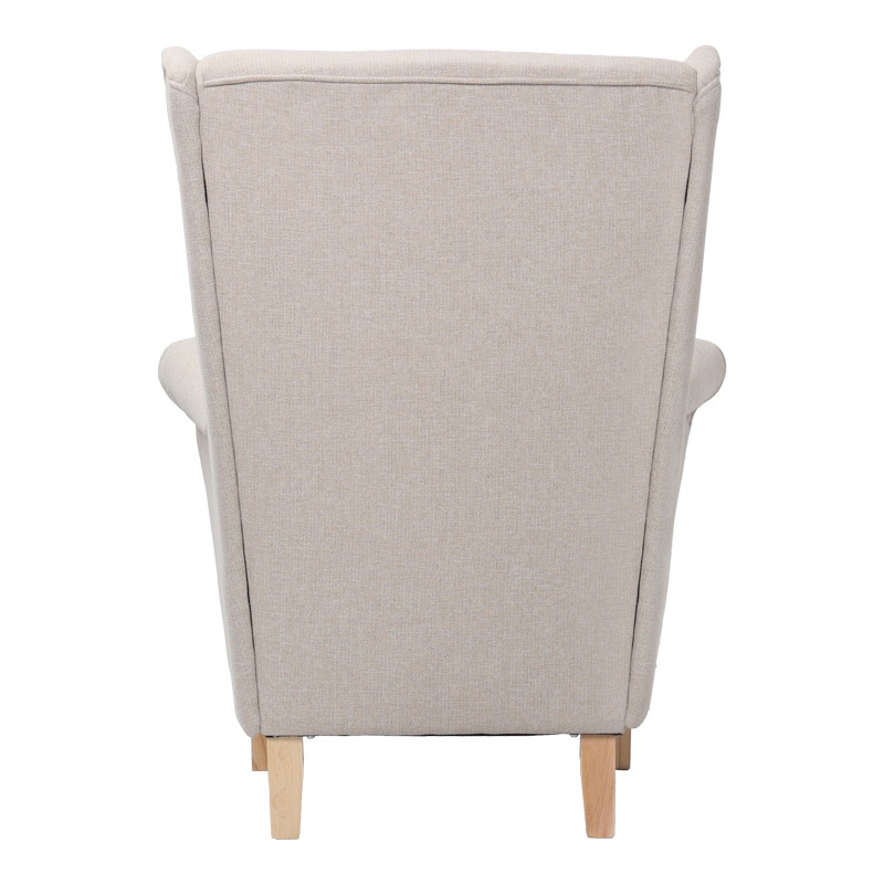 Fotoliu Model Malei, Crem/Natur, 85x93x100 cm - 3 | YEO