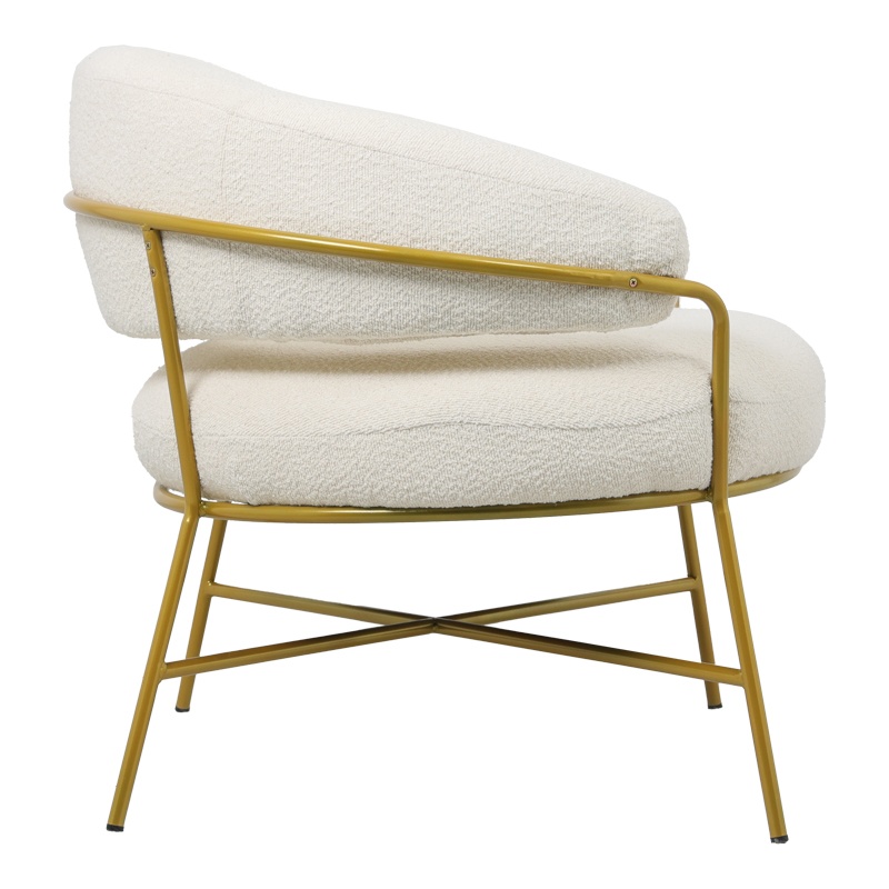 Fotoliu Model Malu, Crem/Auriu, 84x79x76 cm - 1 | YEO