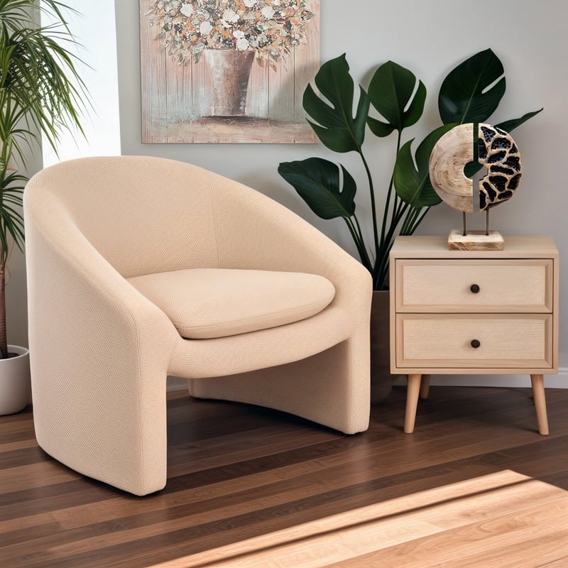 Fotoliu Model Mordak, Bej, 82x72x74 cm - 1 | YEO