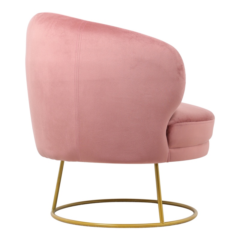 Fotoliu Model Rony, Rose/Auriu, 78x75x82 cm - 1 | YEO
