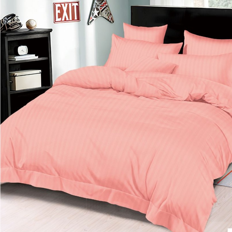Lenjerie cu elastic 180x200cm, Damasc, Tixie V8 Roz (Finet)