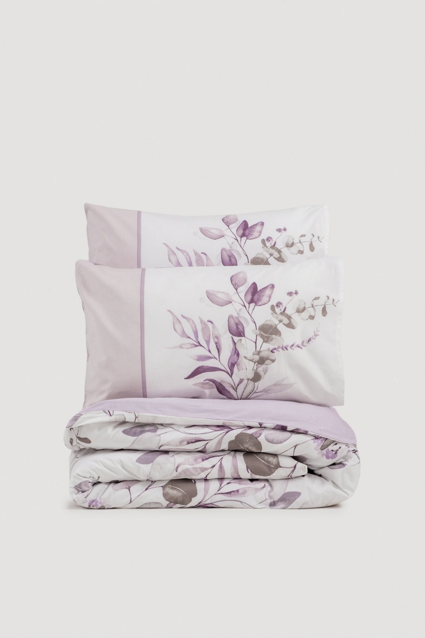 Lenjerie de pat 1 Persoana Model Nadia Lilac - 2 | YEO