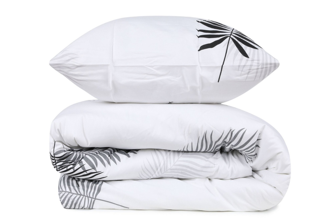 Lenjerie de pat 1 Persoana Model Plume Grey - 1 | YEO
