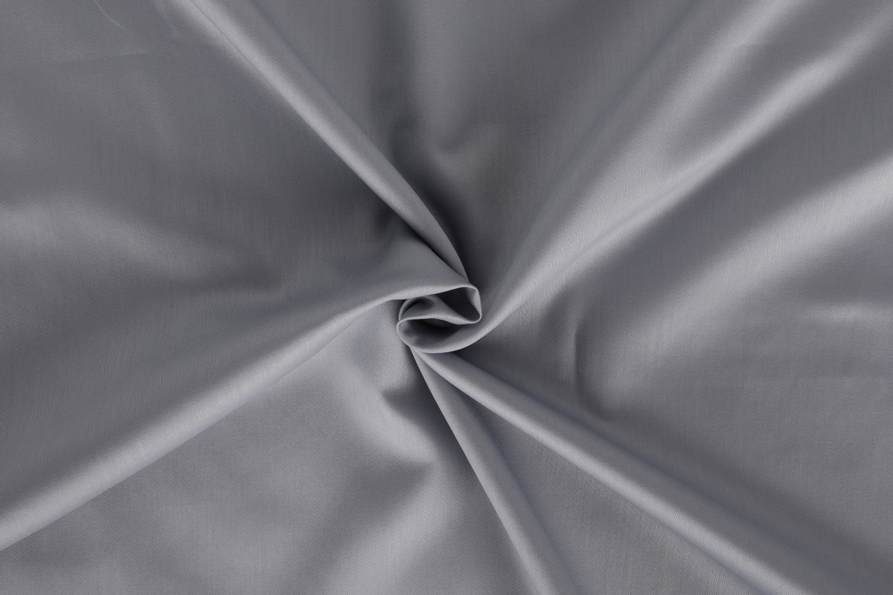 Lenjerie de pat dublu, Bumbac 100% Satinat Model Elegant Grey