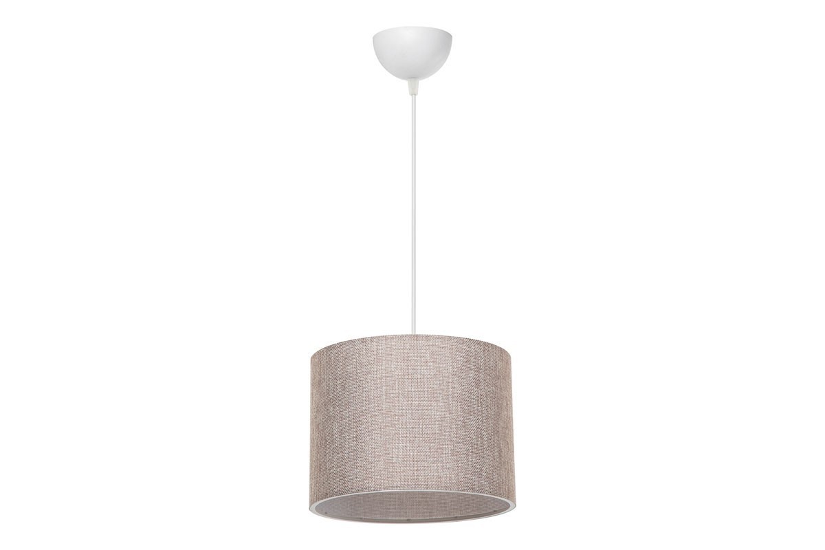 Lustra cu o singura lumina PWL-1115, E27 alb-bej natural, 22x60cm