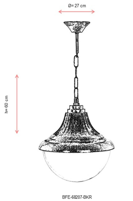 Lustra de exterior BFE-68207-BKR Maro - 2 | YEO