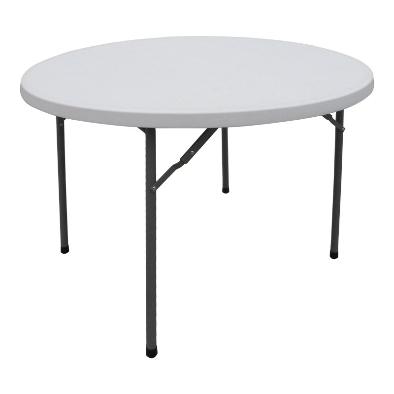 Masă de exterior pliabilă Model Comfort, Alb, D120x74 cm