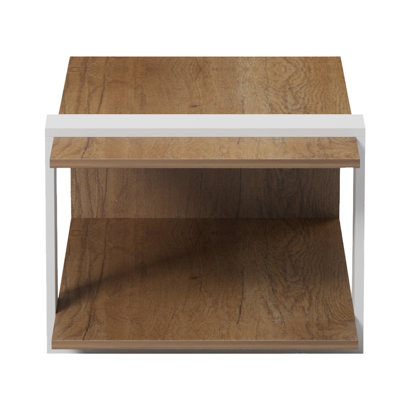 Masuta de Cafea Model Masasi, Natur/Alb, 80x50x35 cm - 3 | YEO