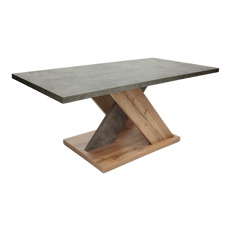 Masuta de Cafea Model Solange, Stejar sonoma/Gri, 110x55x47.5 cm