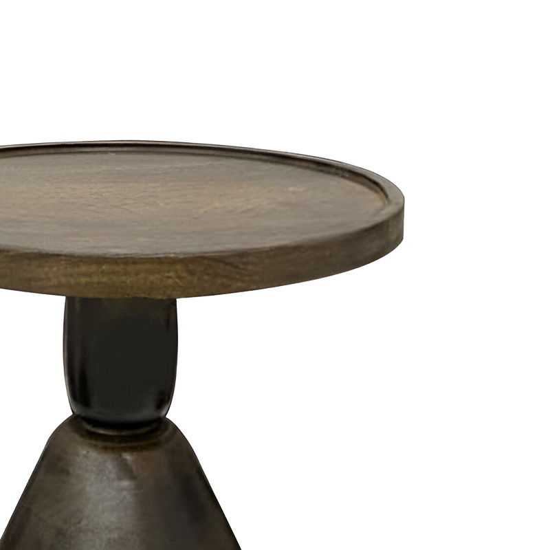 Masuta de Cafea Model Spello, Nuc, D38x46 cm - 1 | YEO