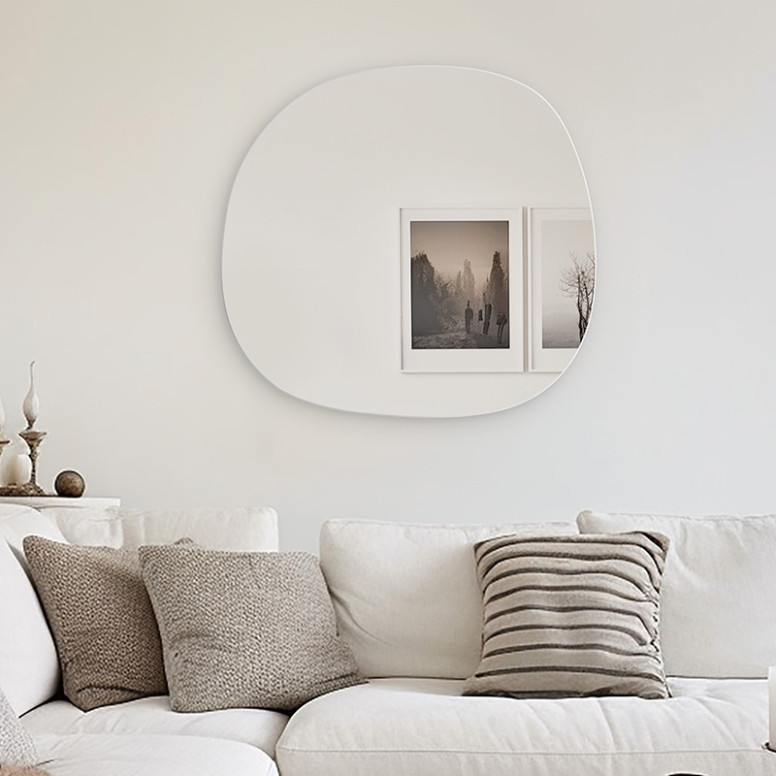 Oglinda de perete Frameless 1 20774 Negru 49x1.2x52cm - 1 | YEO