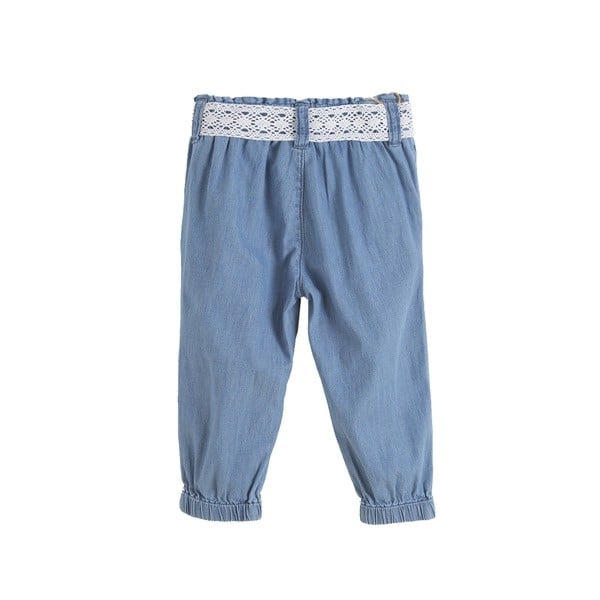 Pantaloni denim cu centura Newness