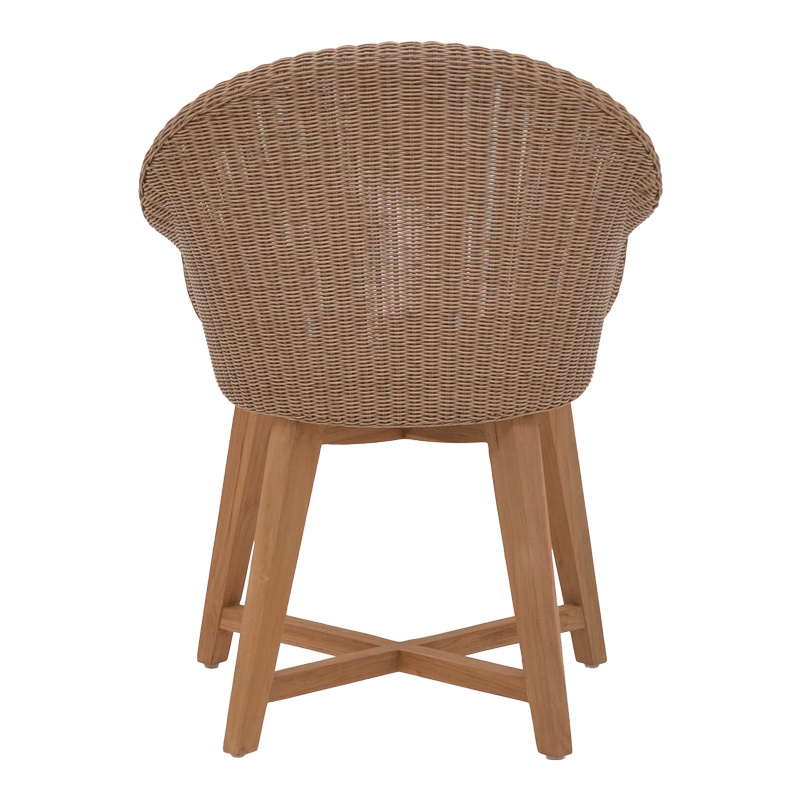 Scaun cu Brate Model Solso, Natur/Maro, 62x58x78 cm - 4 | YEO
