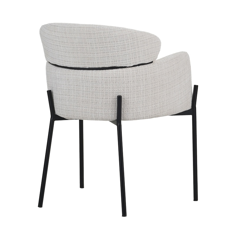 Scaun cu Brate Model Tolerse, Bej/Negru, 58x57x80 cm - 1 | YEO