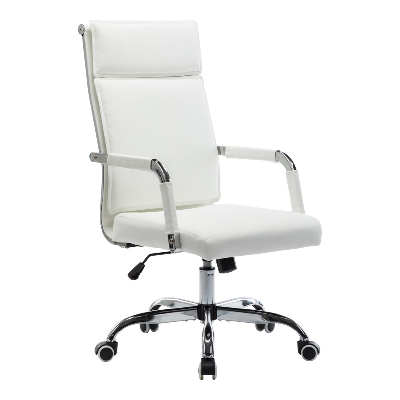 Scaun directorial Mavel, alb, 55x62x100-110 cm