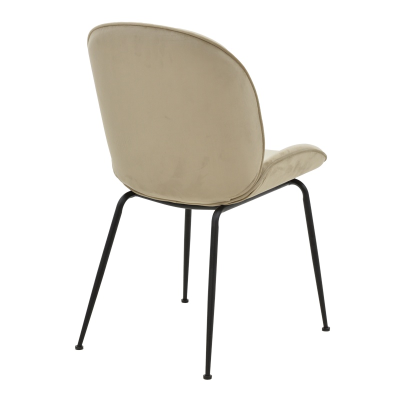 Scaun Model Adelaide, Bej/Negru, 47x64x88 cm - 1 | YEO