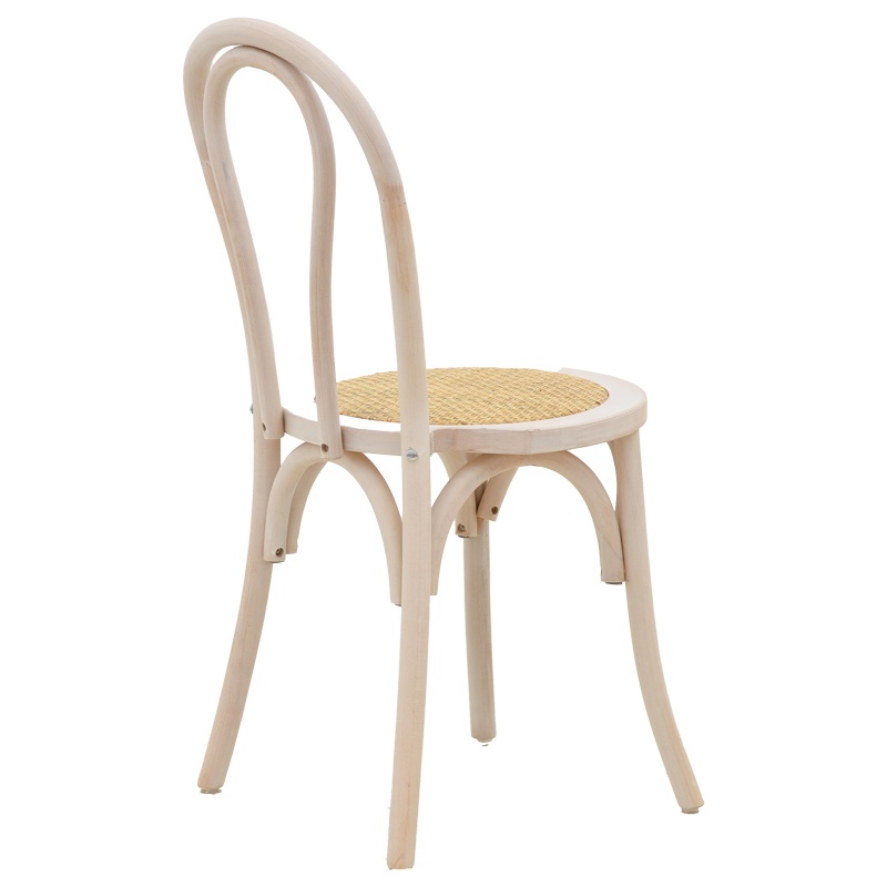 Scaun Model Azhel, Natur/Alb, 41x50x89 cm - 1 | YEO