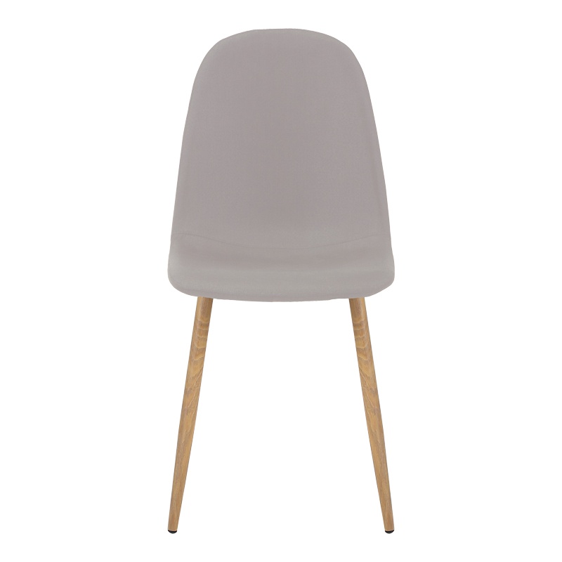 Scaun Model Bella, Gri deschis/Natur, 43x52x88 cm - 3 | YEO