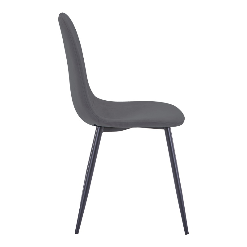 Scaun Model Bella, Gri inchis/Negru, 43x52x88 cm - 2 | YEO