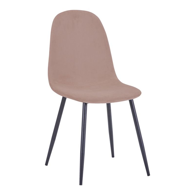 Scaun Model Bella, Rose/Negru, 43x52x88 cm