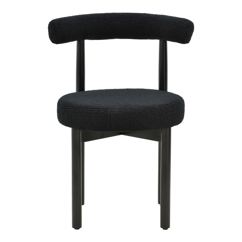 Scaun Model Fenza, Negru, 60x54x75 cm - 3 | YEO