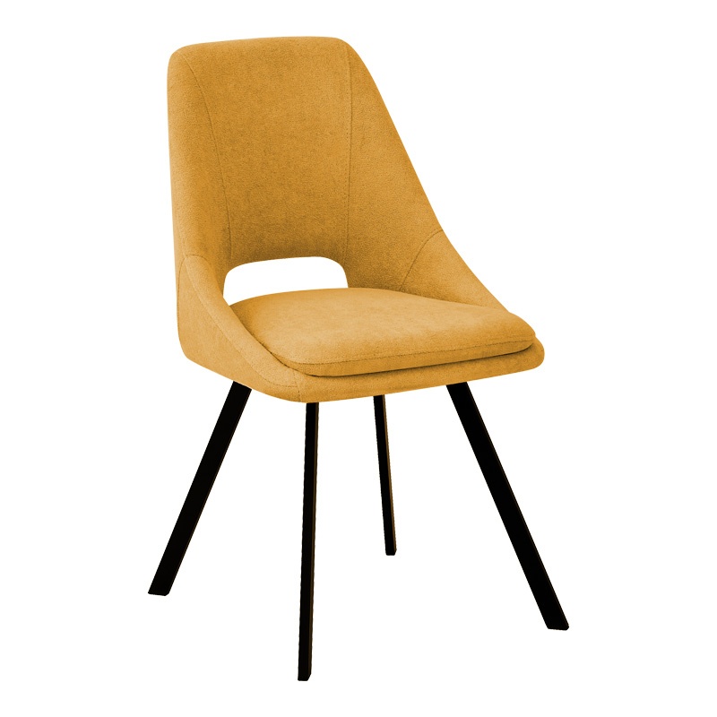 Scaun Model Initiate, Galben/Negru, 48x57x85 cm