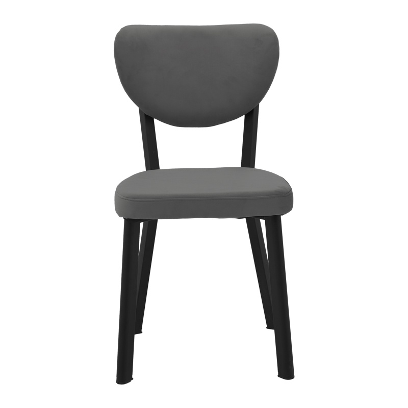 Scaun Model Joley, Negru/Gri inchis, 50x50x77.5 cm - 3 | YEO