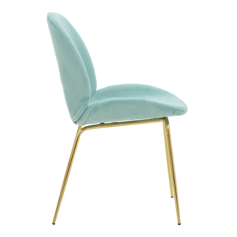 Scaun Model Maley, Verde/Auriu, 47x60x90 cm - 2 | YEO