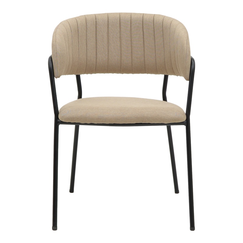 Scaun Model Morel, Bej/Negru , 55x55x76 cm - 3 | YEO