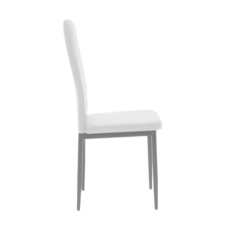 Scaun Model Parker, Alb/Gri, 42x48x98 cm - 2 | YEO