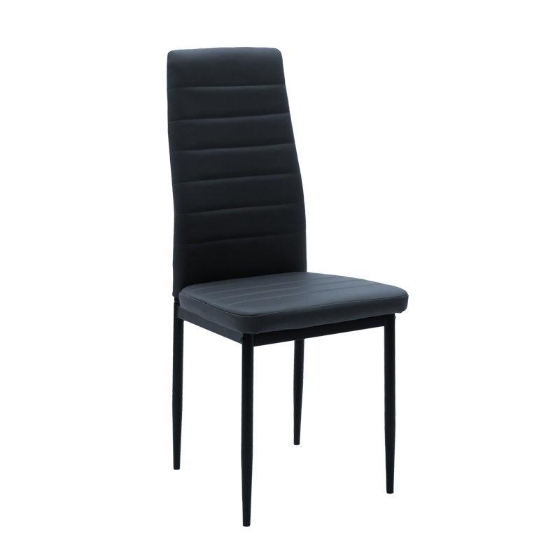 Scaun Model Parker, Gri inchis/Negru, 42x48x98 cm