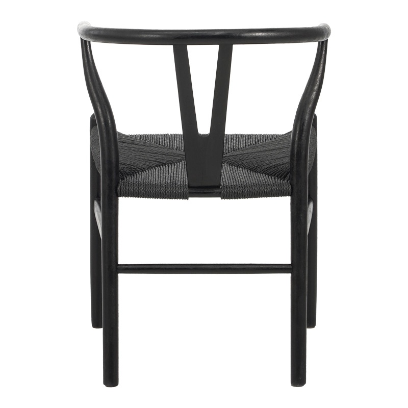 Scaun Model Wishbone, Negru, 60x51x80 cm - 3 | YEO