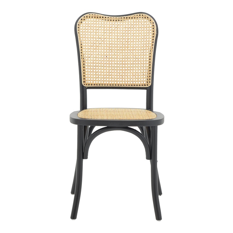 Scaun Model Zozele, Natur/Negru, 45x51x88 cm - 3 | YEO