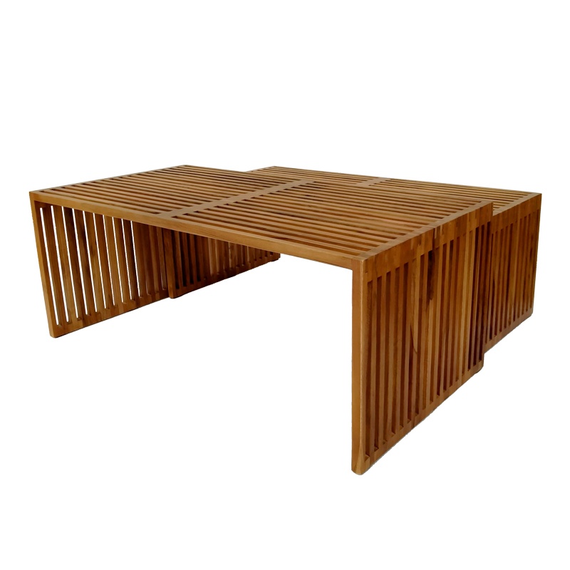 Set 2 Masute de Cafea Model Tinnie, Natur - 1 | YEO