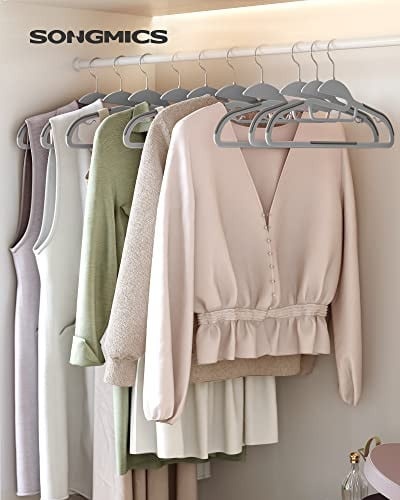 Set de 50 umerase Songmics, Gri-Argintiu, 41.5x22.5x0.5 cm