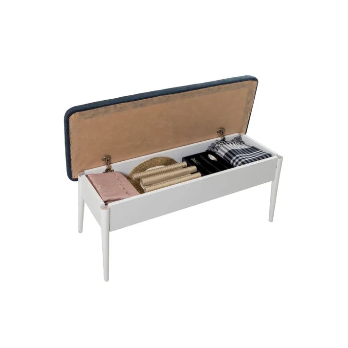 Set Masa si Scaune 4 Piese Vina 1048 - Albastru, Alb - 4 | YEO