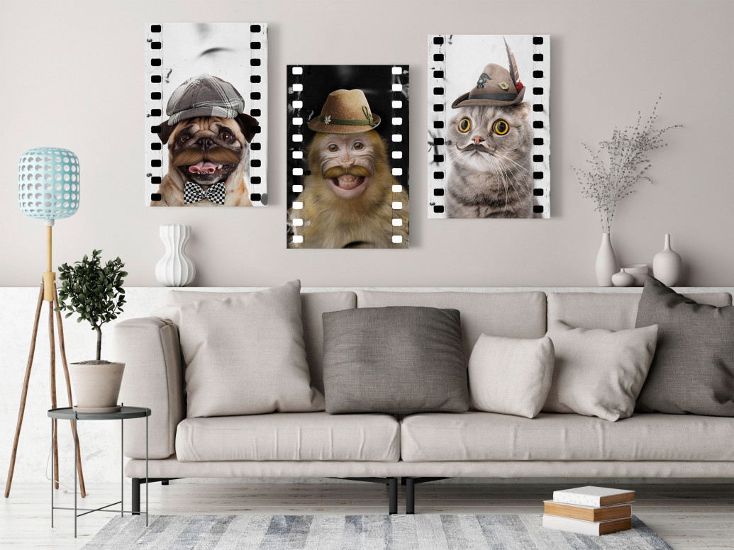 Tablou - Funny Pets (Collection) 120x60 cm - 1 | YEO