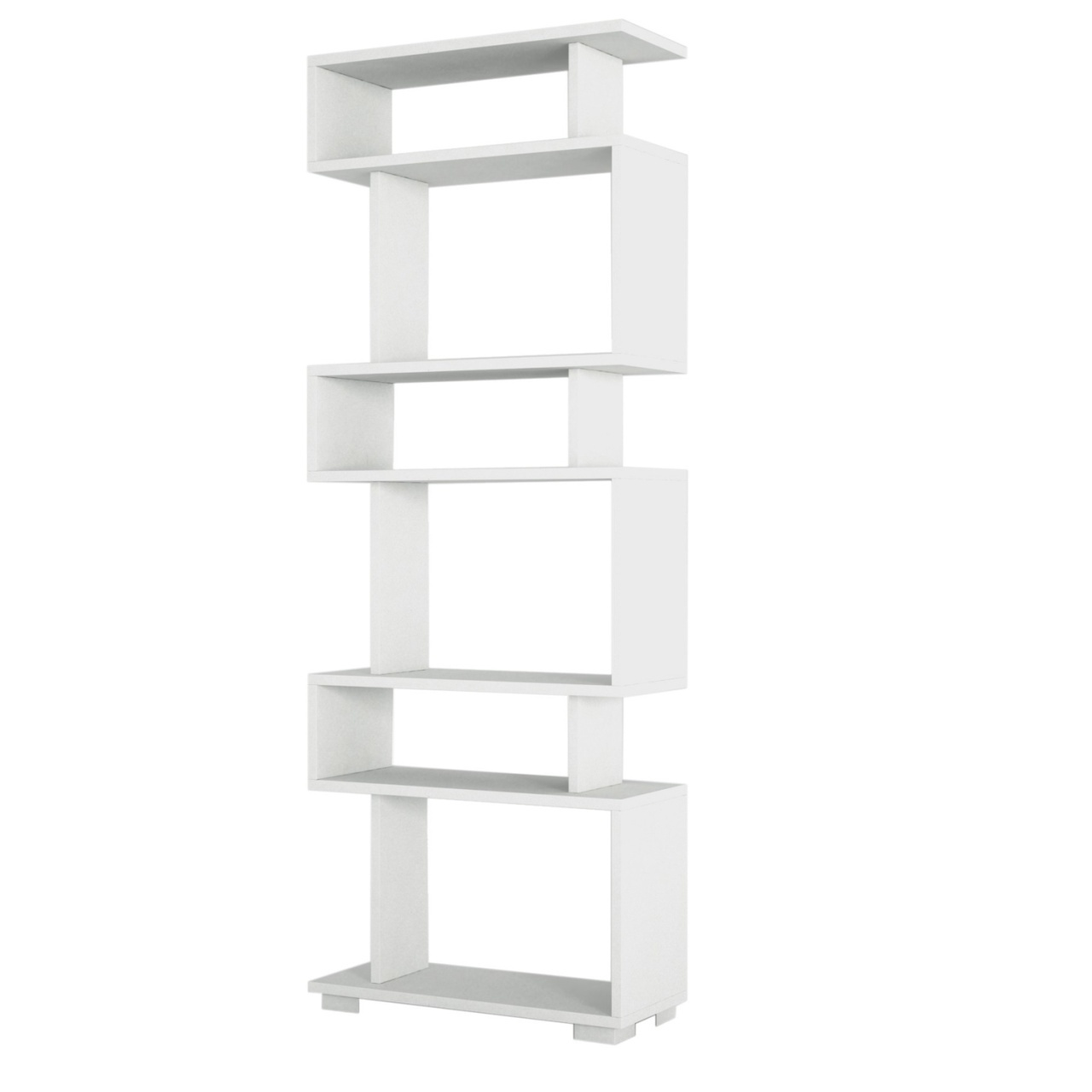 Bibliotecă Blok Alb 60x165x19.5 cm - 2 | YEO