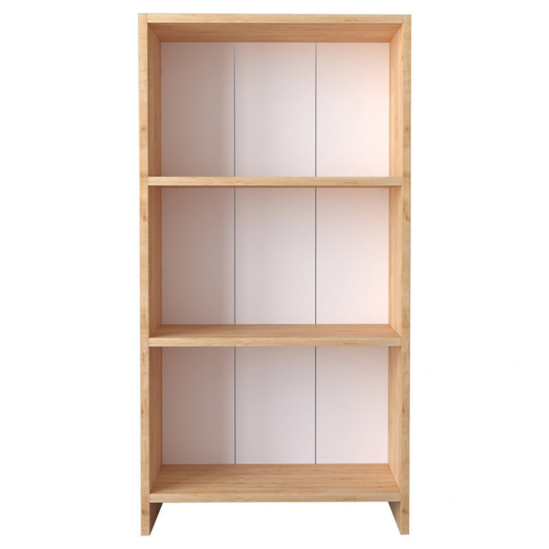 Biblioteca Pako World, Model Linet, 56x20x108 cm, Stejar sonoma/Alb - 3 | YEO