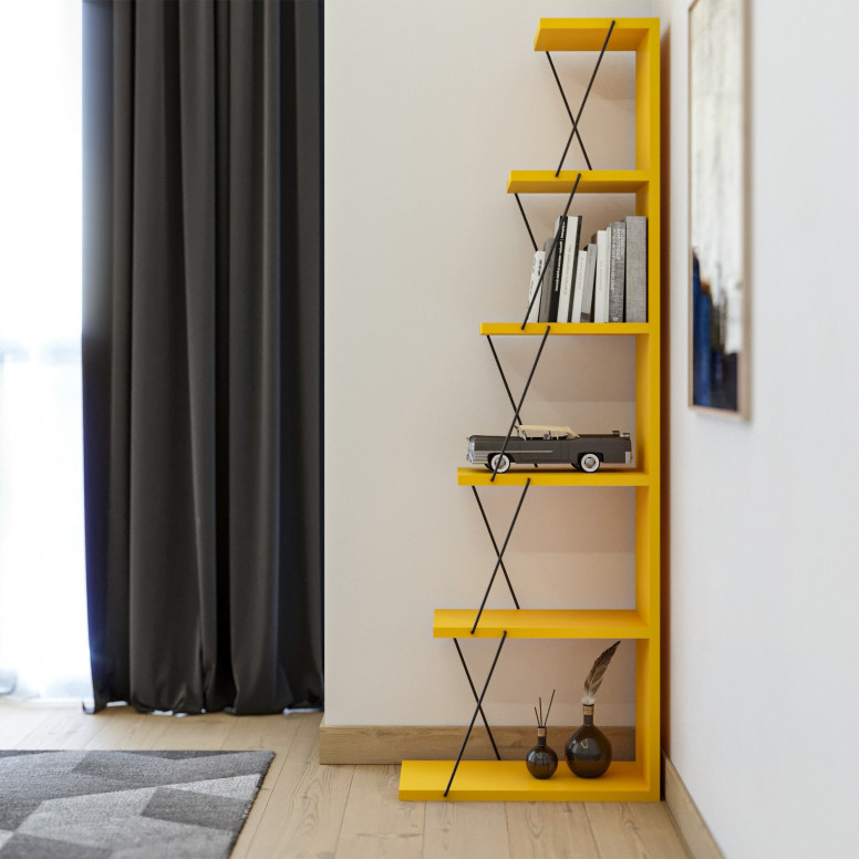 Biblioteca Salvador, Model Tlos, Galben/Negru - 1 | YEO