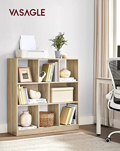 Biblioteca Vasagle, Model Aurelia, 100x97.5x30 cm, Natur
